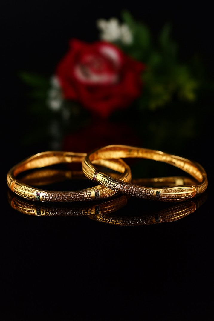 Copper Bangles Pair | 2 Pcs