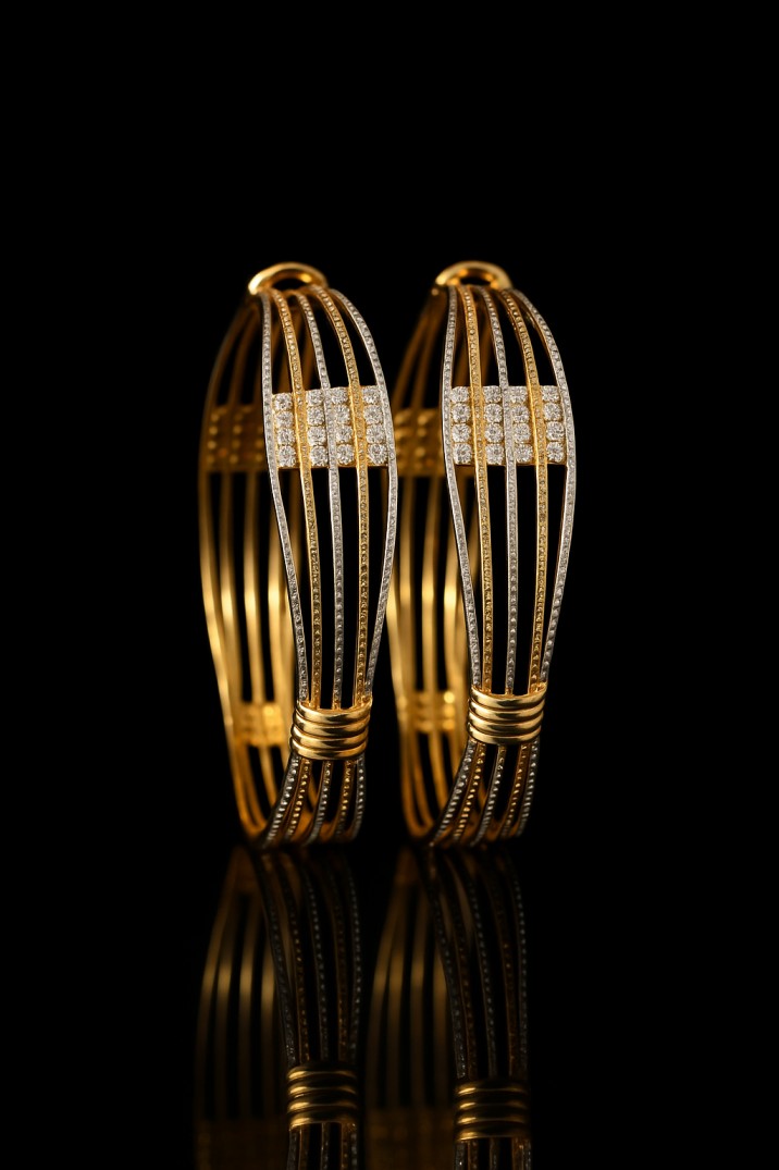 Handcrafted Copper Bangle Pair  | 2 Pcs